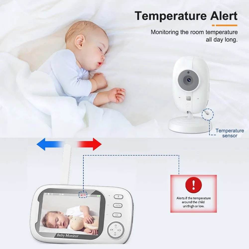 3.5" Video Baby Monitor with Night Vision & Audio