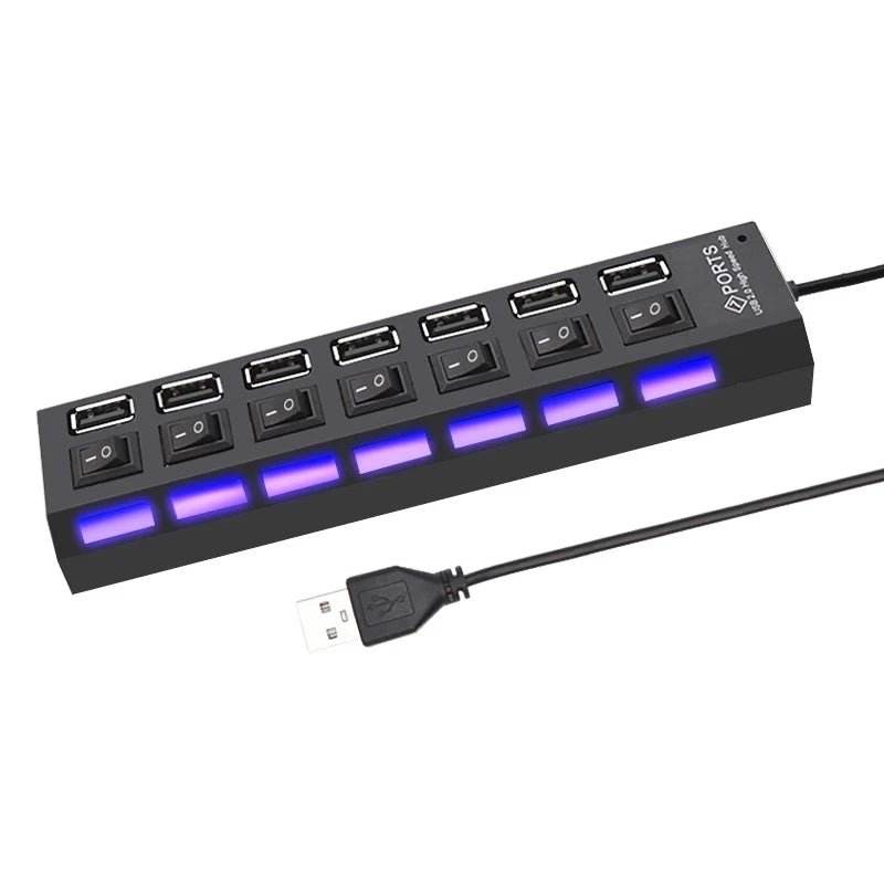 4-Port USB 2.0 Hub - Multi USB Splitter Expander