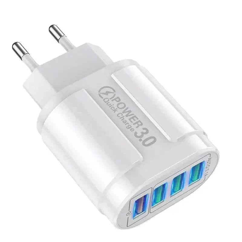 4 Port USB Fast Charging 48W QC3.0 Quick Charger