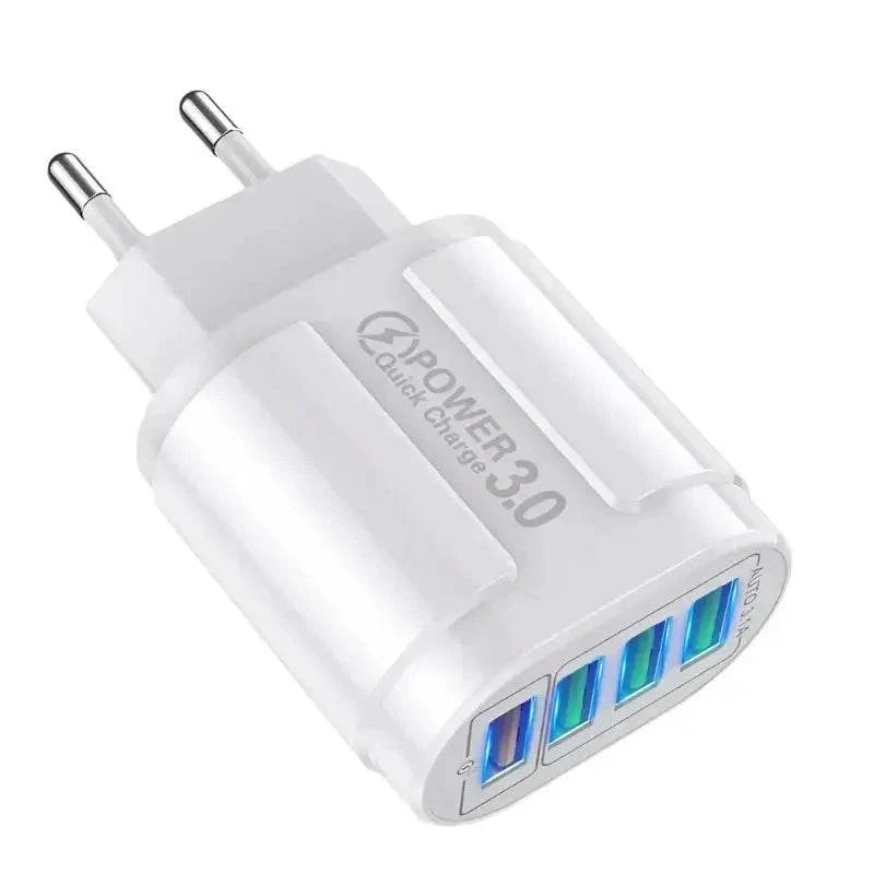 4 Port USB Fast Charging 48W QC3.0 Quick Charger