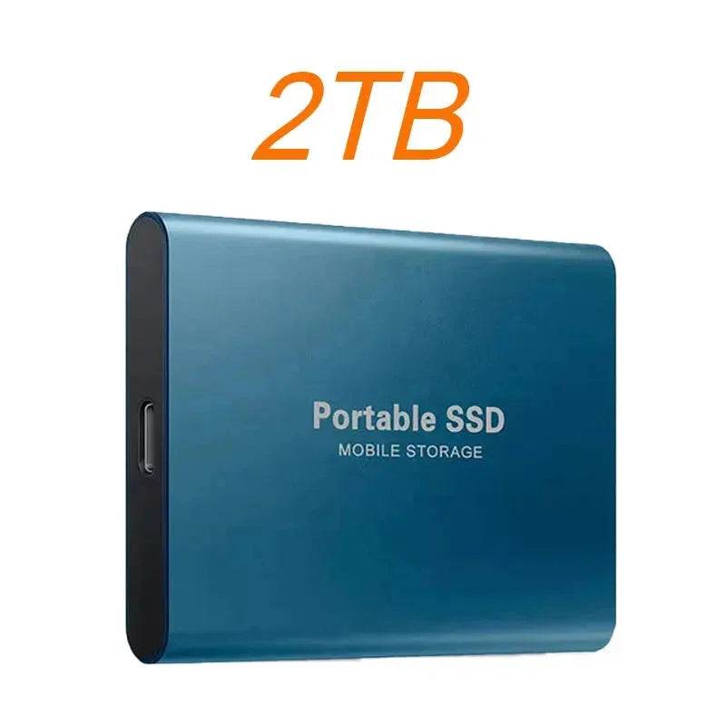 Portable SSD 1TB 2TB High Speed External Hard Drive USB3.1 Type-C Interface