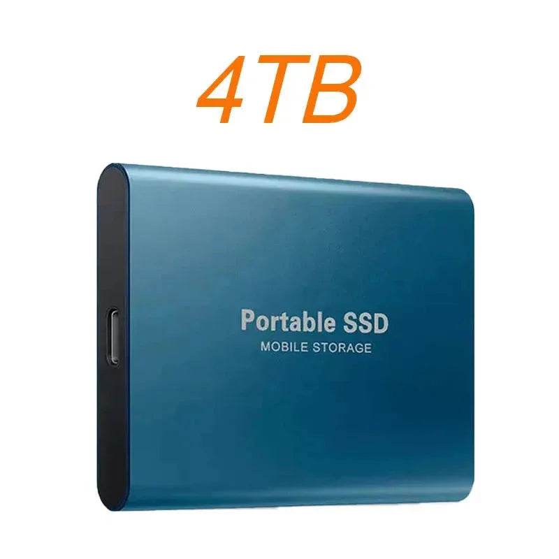 Portable SSD 1TB 2TB High Speed External Hard Drive USB3.1 Type-C Interface