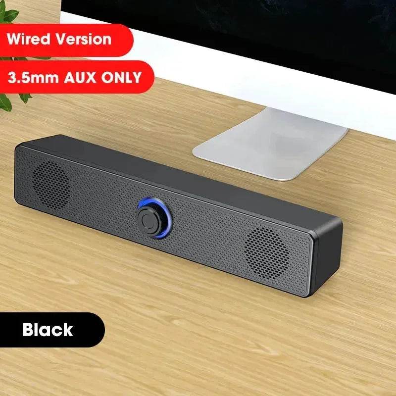 PC Soundbar Wireless Bluetooth Speaker, USB Powered for TV