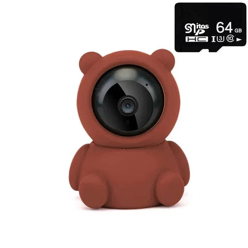 Smart Home Baby Security Monitor WiFi IP Camera – Cartoon Bear Design