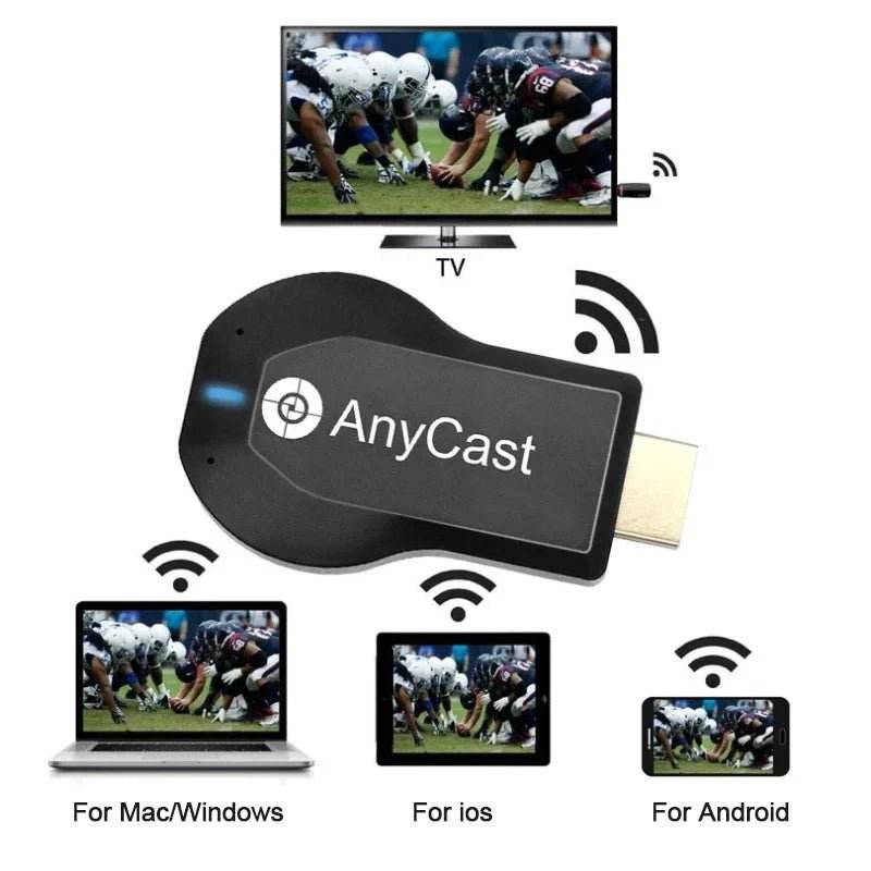 4K WiFi Display TV Dongle Receiver - M2 Plus HDMI Stick