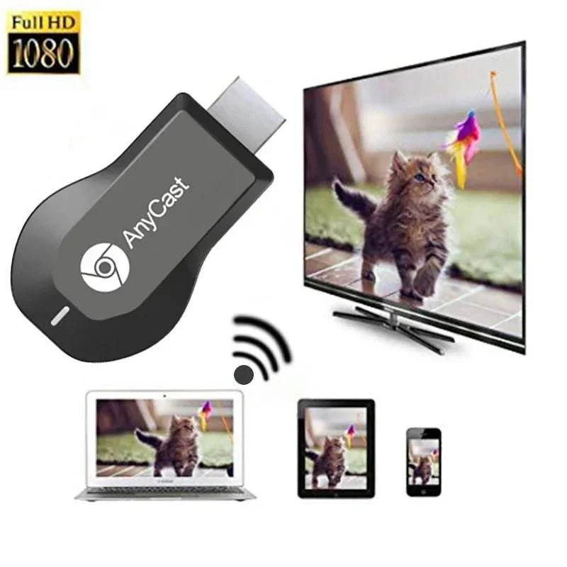 4K WiFi Display TV Dongle Receiver - M2 Plus HDMI Stick