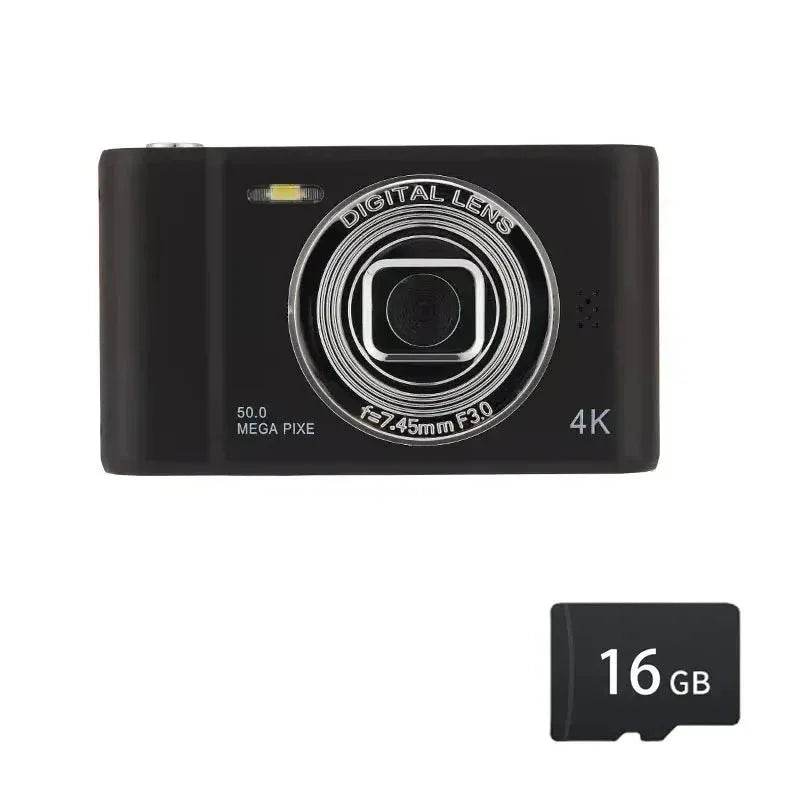 4K Digital Camera Travel Selfie Camara 50 Megapixels H2.4inch Screen