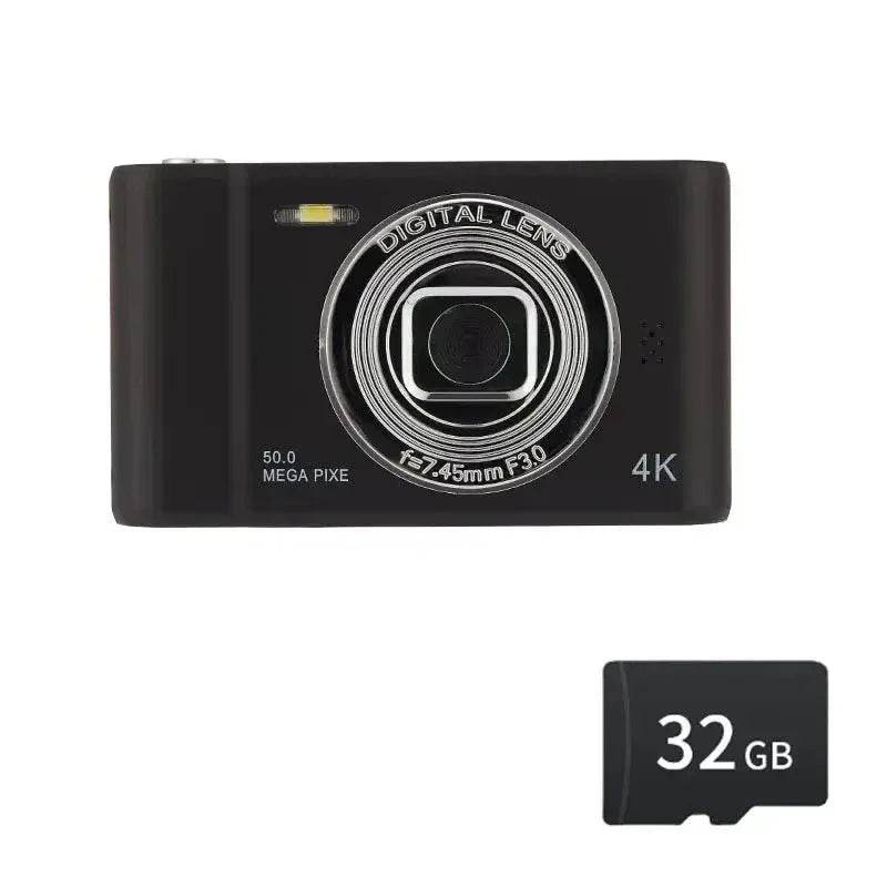 4K Digital Camera Travel Selfie Camara 50 Megapixels H2.4inch Screen