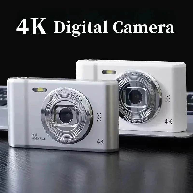 4K Digital Camera Travel Selfie Camara 50 Megapixels H2.4inch Screen