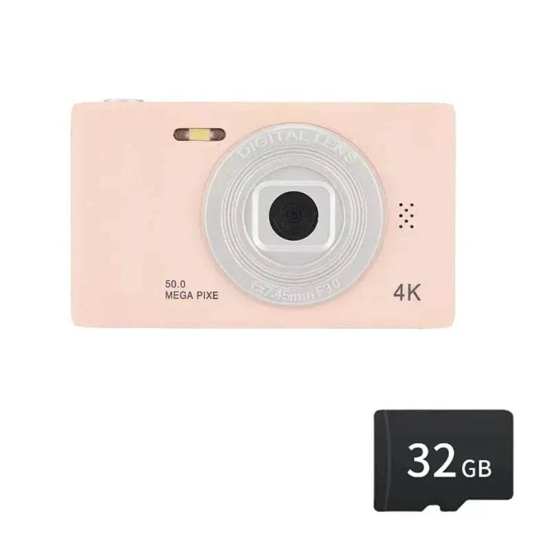 4K Digital Camera Travel Selfie Camara 50 Megapixels H2.4inch Screen