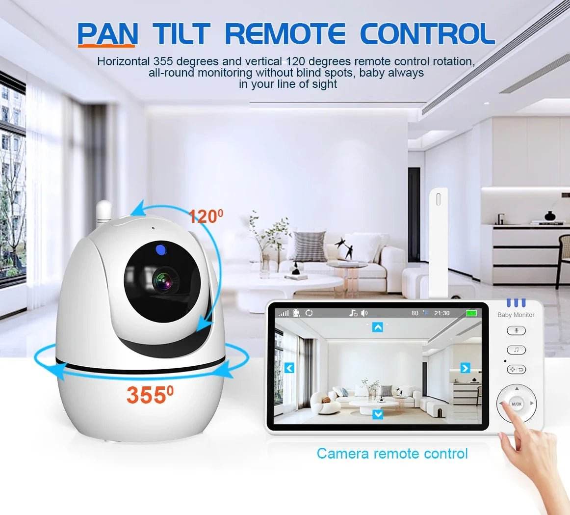 5" Video Baby Monitor with 4X Zoom | Yiktree