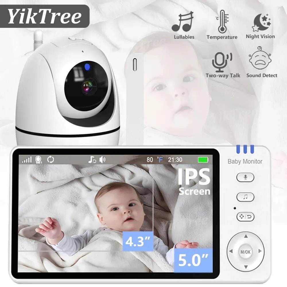 5" Video Baby Monitor with 4X Zoom | Yiktree