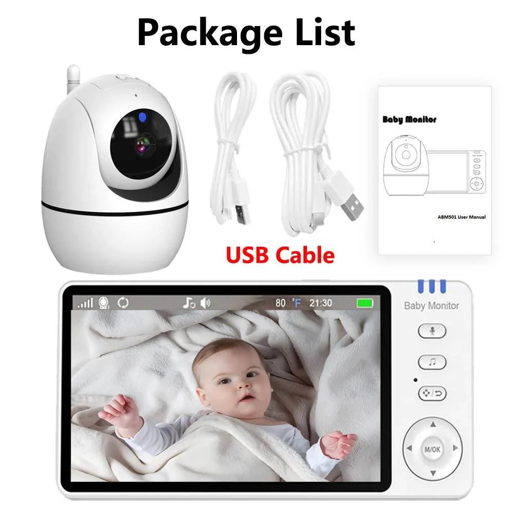 5" Video Baby Monitor with 4X Zoom | Yiktree