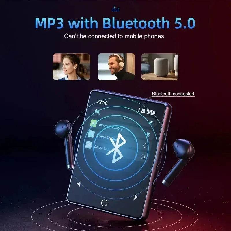 32GB 2.8 Inch Touch Screen Bluetooth 5.0 MP3 Player, HiFi Music Player with Speaker