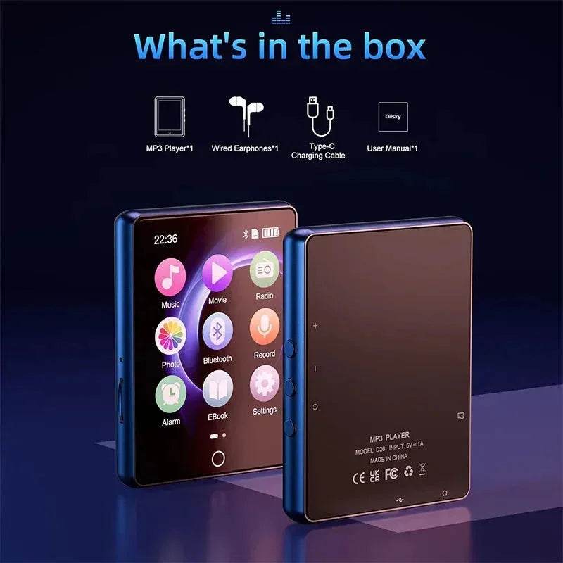 32GB 2.8 Inch Touch Screen Bluetooth 5.0 MP3 Player, HiFi Music Player with Speaker