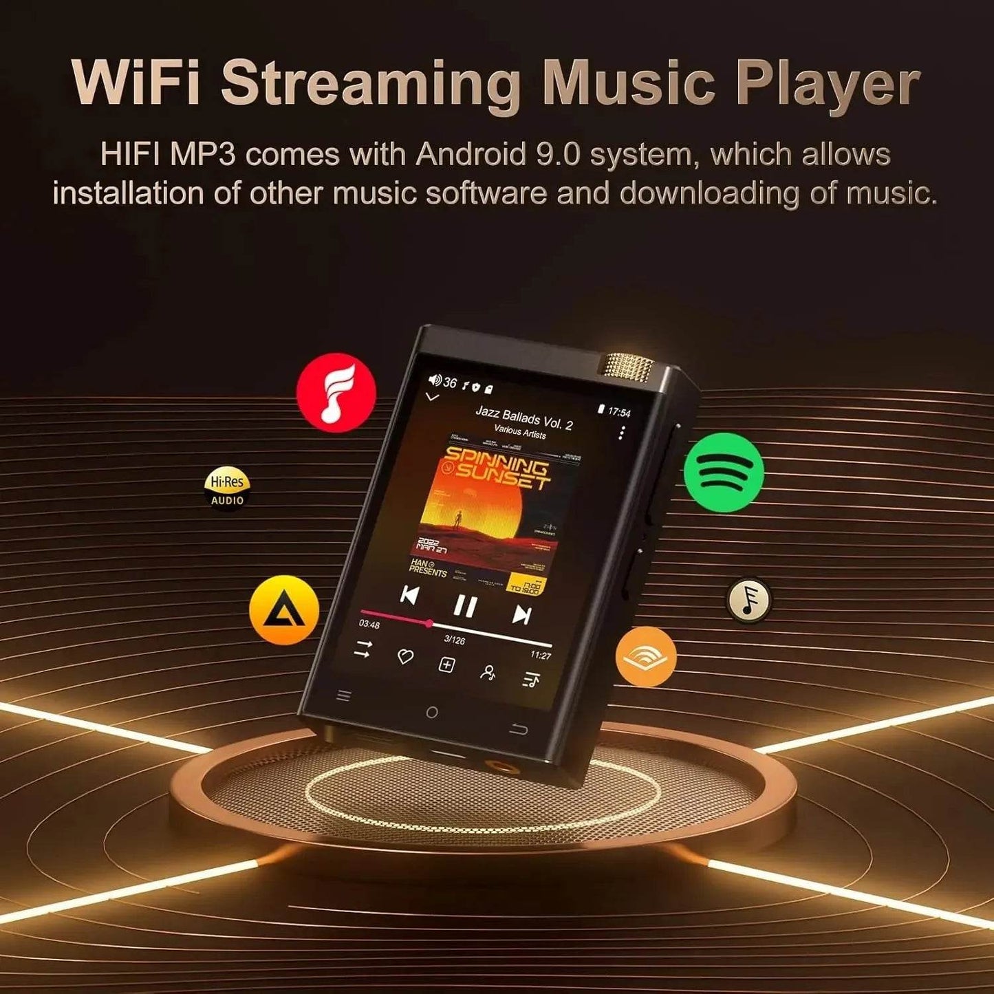 Hi-Fi MP3 Player with Bluetooth , DSD High-Resolution