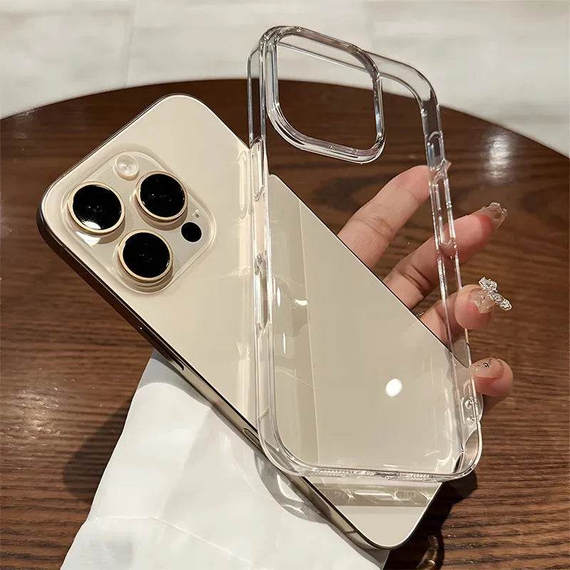 Luxury Transparent Soft Phone Cases iPhone16 15 14 13 12 11