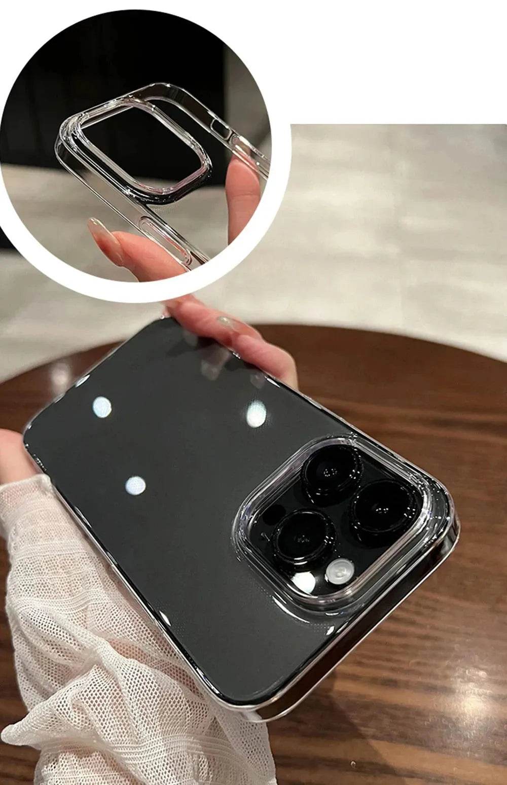 Luxury Transparent Soft Phone Cases iPhone16 15 14 13 12 11