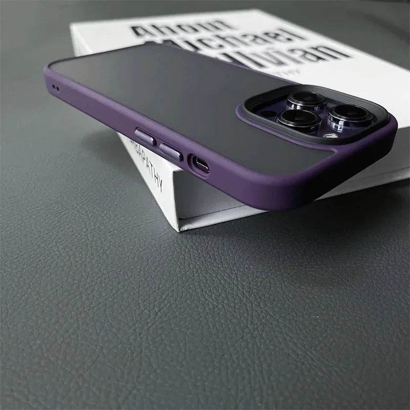 Armor Shockproof Hybrid Case for iPhone 15 14 16 Pro Max Matte Back Cover