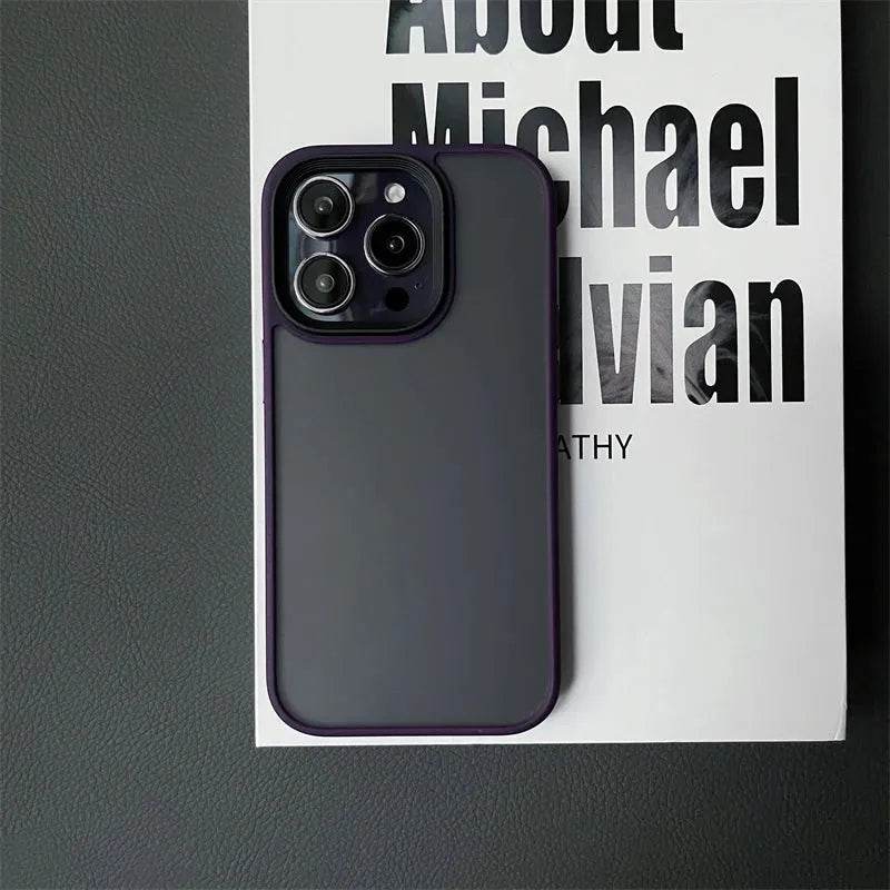 Armor Shockproof Hybrid Case for iPhone 15 14 16 Pro Max Matte Back Cover