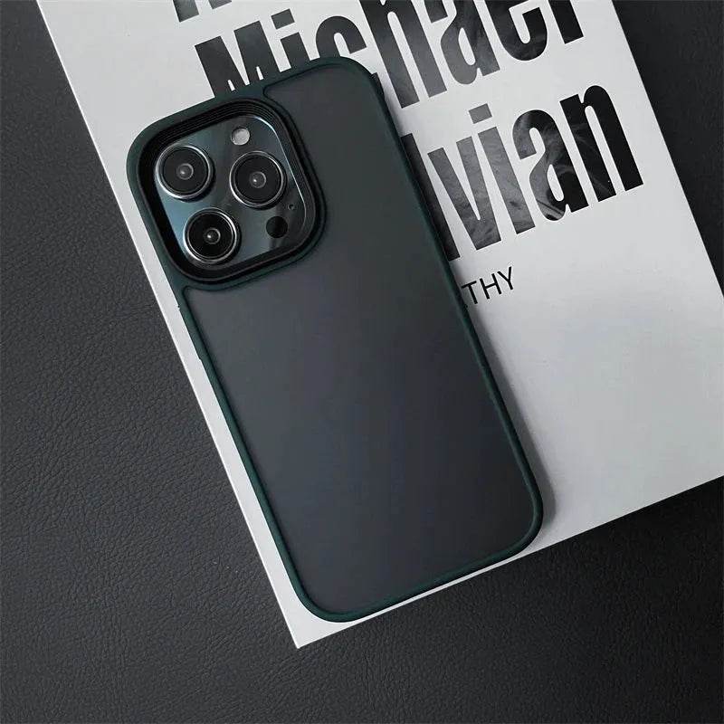 Armor Shockproof Hybrid Case for iPhone 15 14 16 Pro Max Matte Back Cover