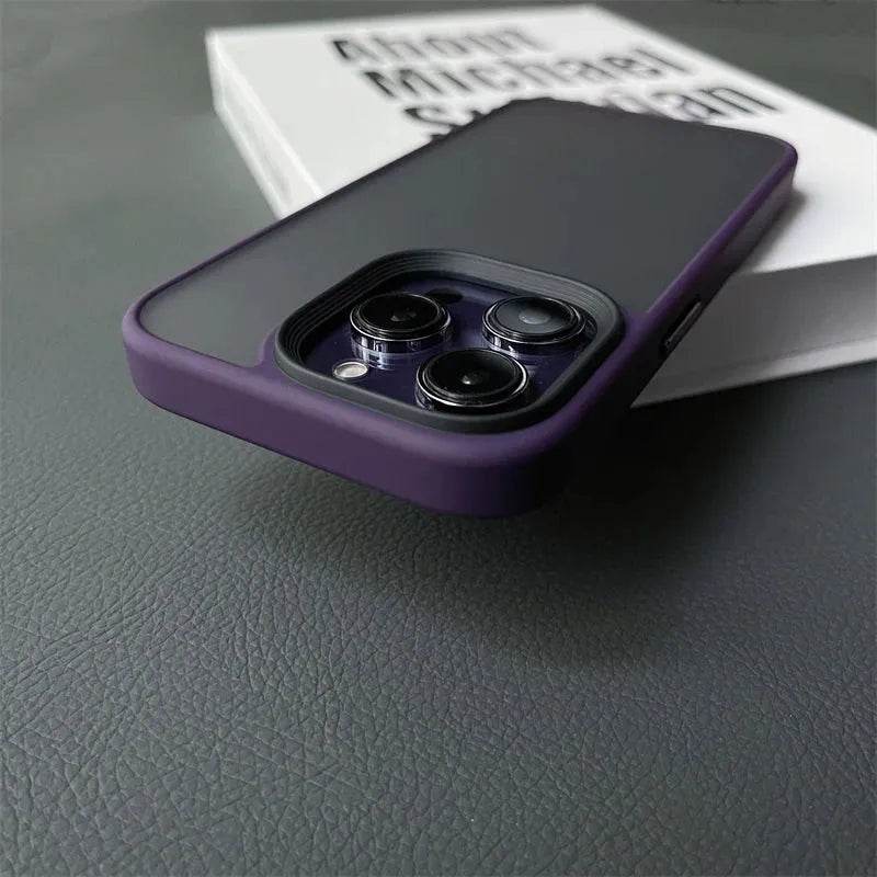 Armor Shockproof Hybrid Case for iPhone 15 14 16 Pro Max Matte Back Cover