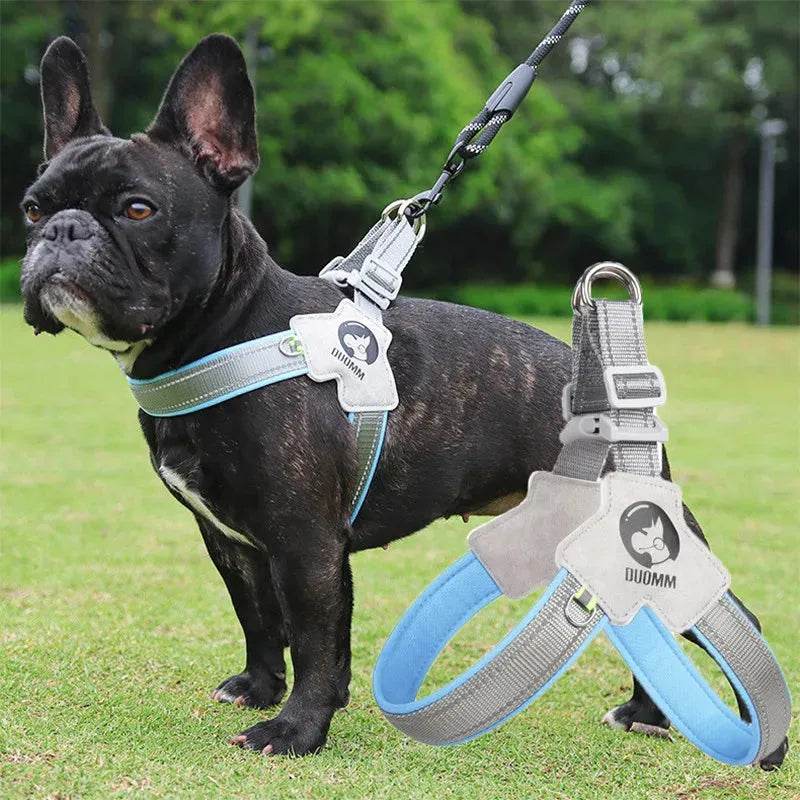 Dog Harness Adjustable Pet Harness Vest Reflective Mesh