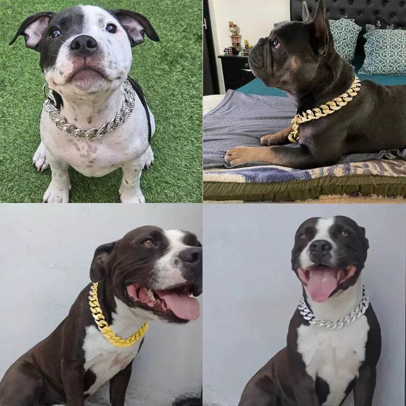ABS Plastic Dog Collar Chain Diamond