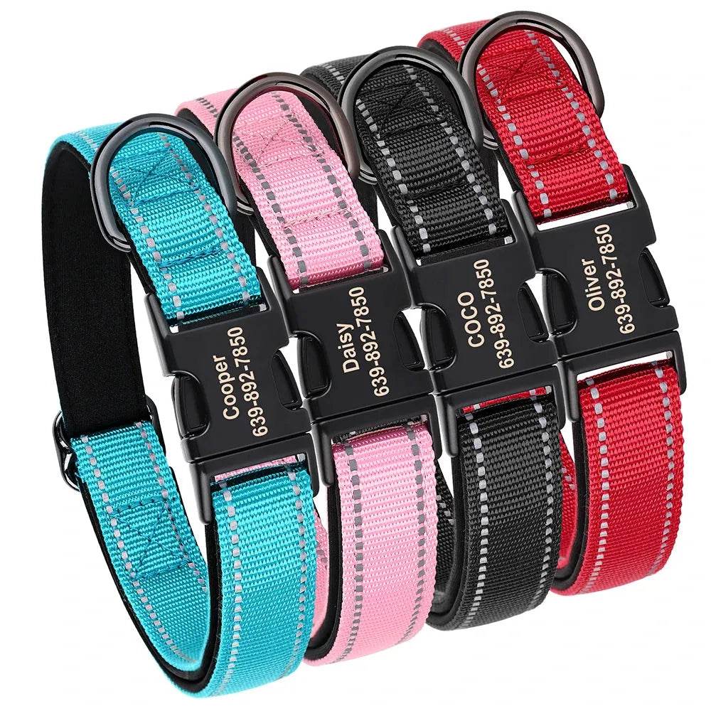 Reflective Personalized Dog Collar | Engraved ID