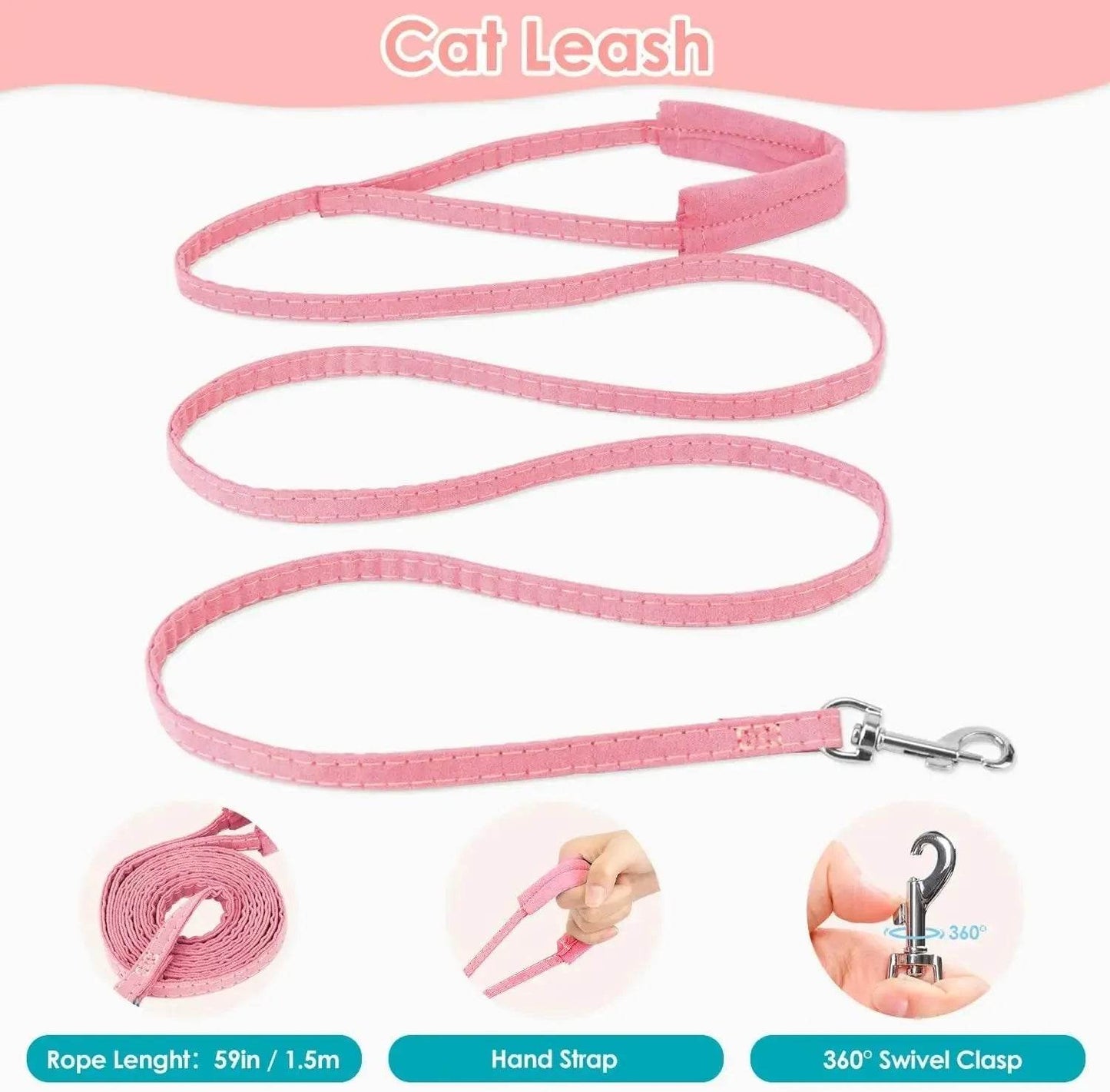 Reflective Harness Set for Cats - Night Safety Gear