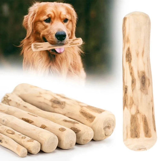 Natural Coffee Wood Dog Chew Toy | Mumbies
