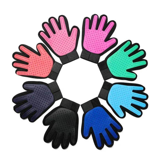 Silicone Pet Grooming Gloves for Cats & Dogs