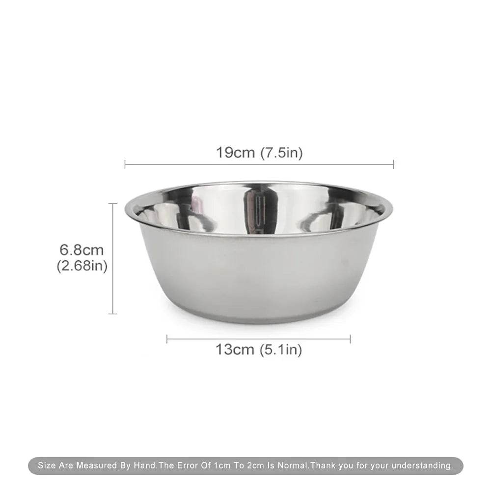 Stainless Steel Dog Bowl for Cats & Dogs - Cartoon Design