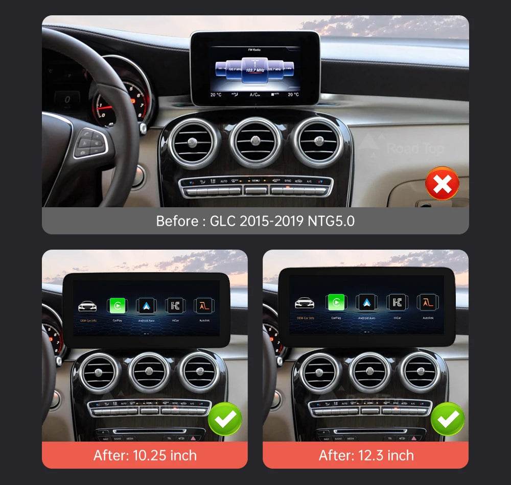 Wireless CarPlay & Android Auto for Mercedes-Benz W205 W176