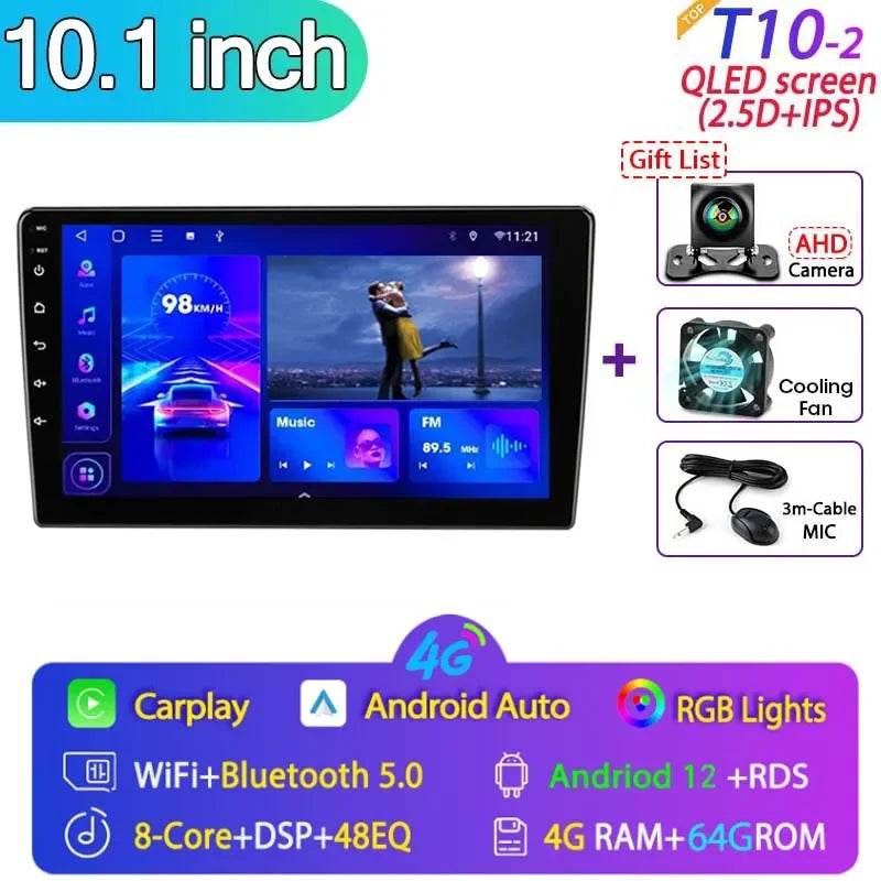 Android 12 Car Radio for Nissan Kia Honda Toyota VW
