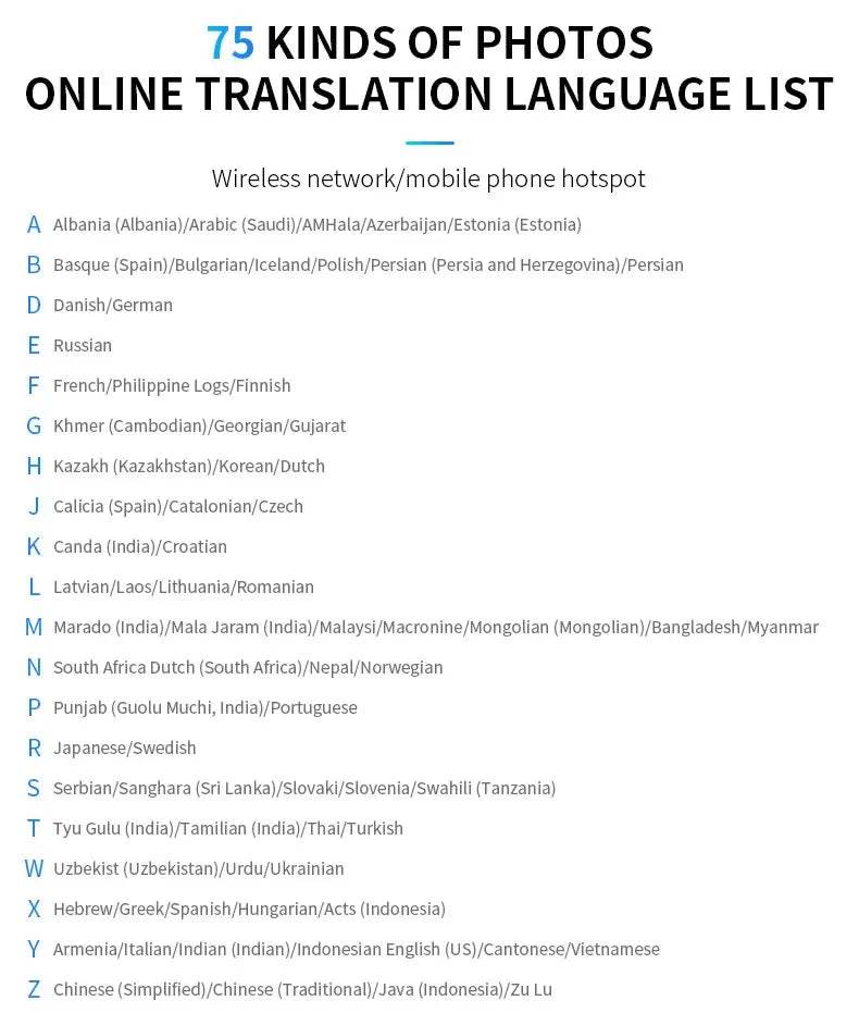 S85 Voice Portable Translator - 138 Languages