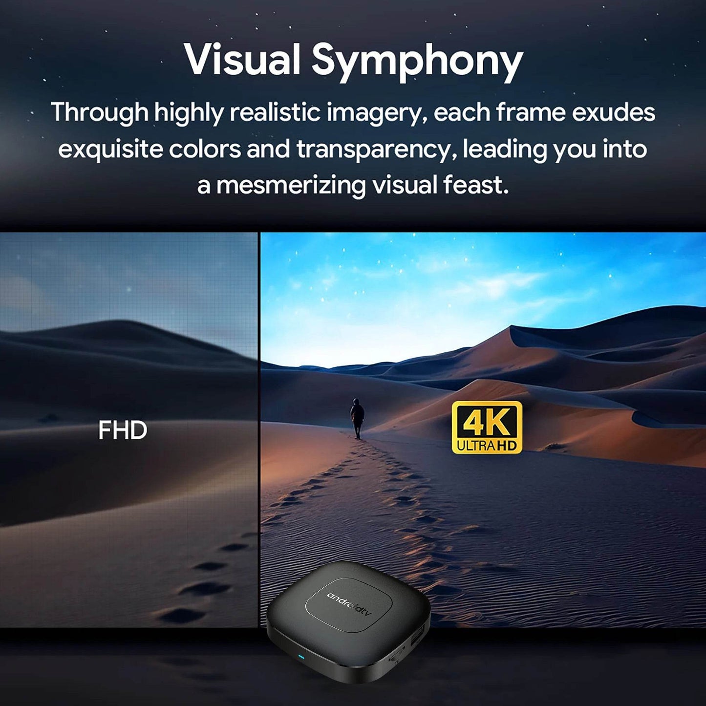 Global Version Mortal T1 Smart TV Box - 4K Streaming
