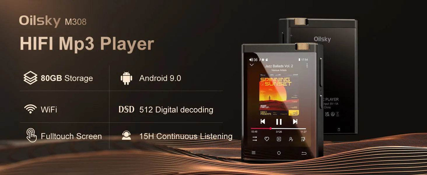 Hi-Fi MP3 Player with Bluetooth , DSD High-Resolution
