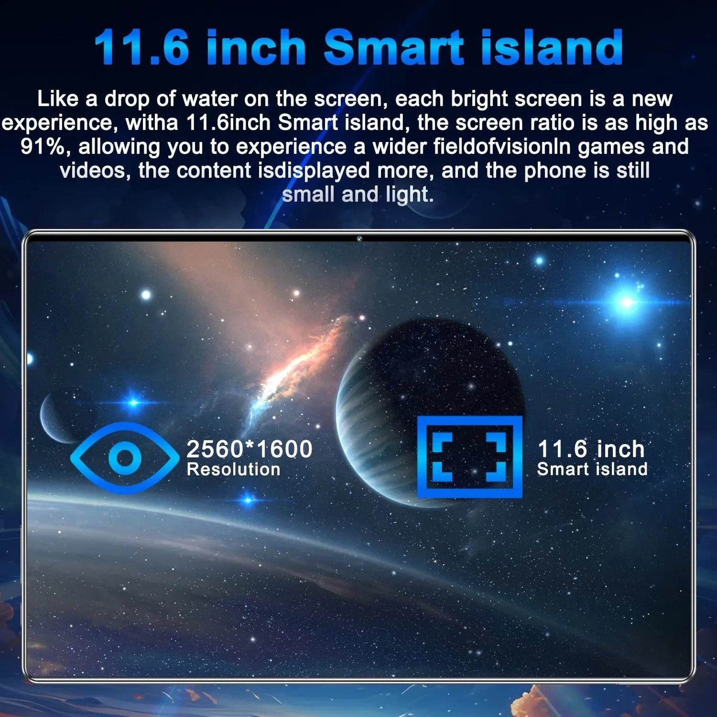 2025 New 5G Tablet 10.36Inch Android 13.0 Tablet MTK6797 16GB RAM 1TB ROM
