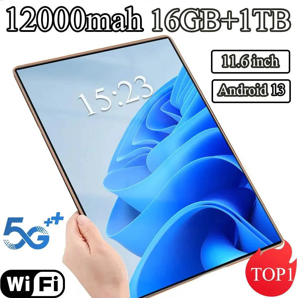 Tablet 2025 New 5G 11.6 inch Android 13.0 Phablet MTK6797