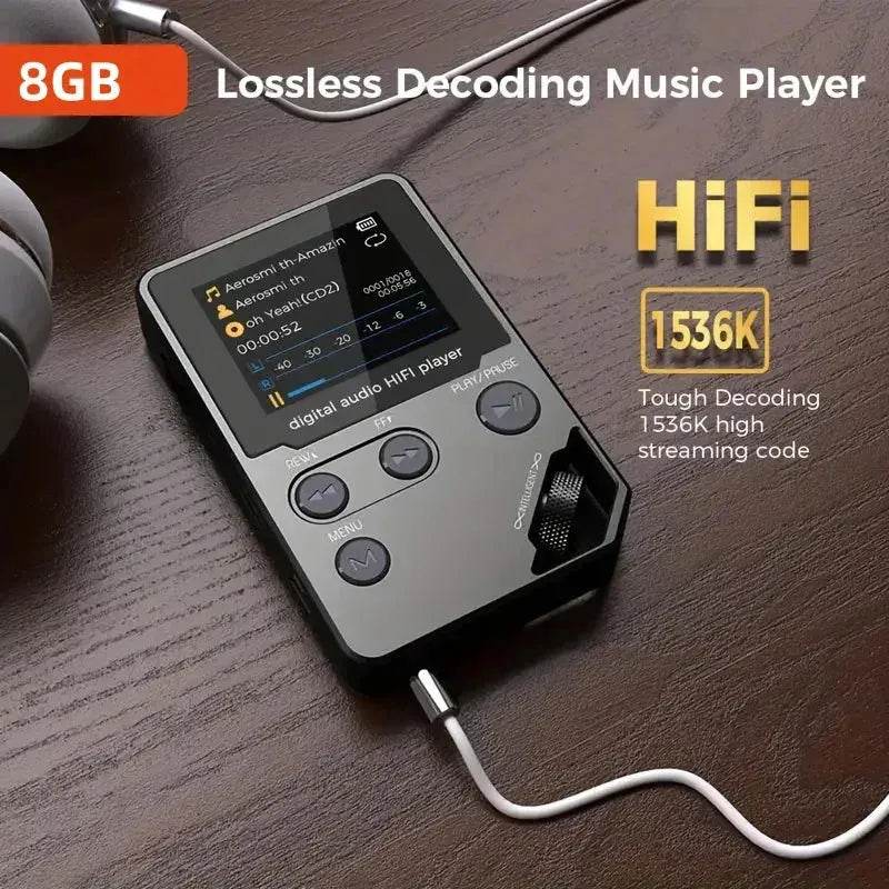 C5 8GB Lossless Bluetooth MP3 Music Player, Zinc Alloy Body,Rotary Controls