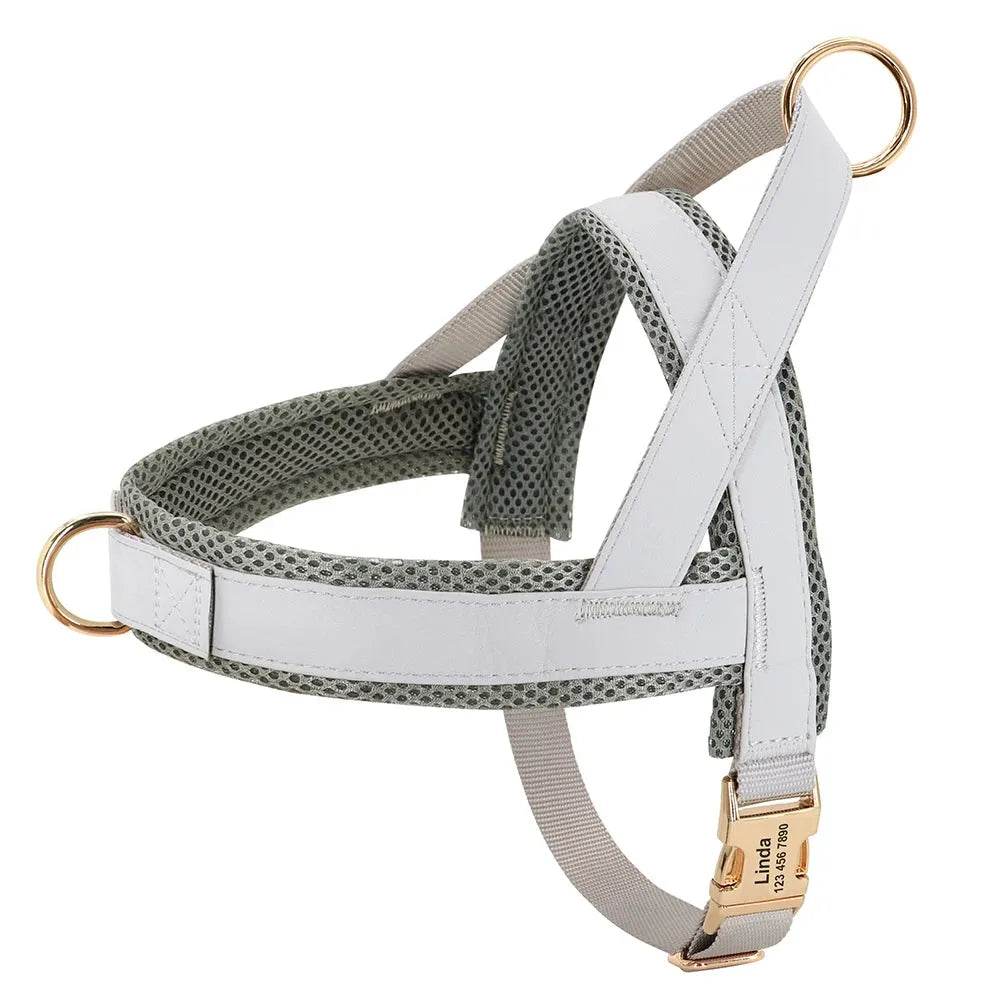 Personalized Dog Harness No Pull Dog Adjustable Pet Walking