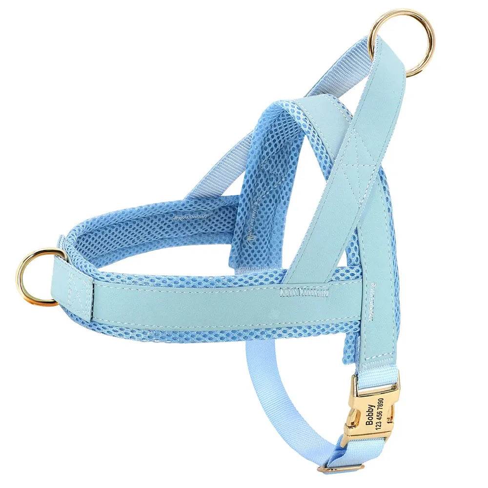 Personalized Dog Harness No Pull Dog Adjustable Pet Walking