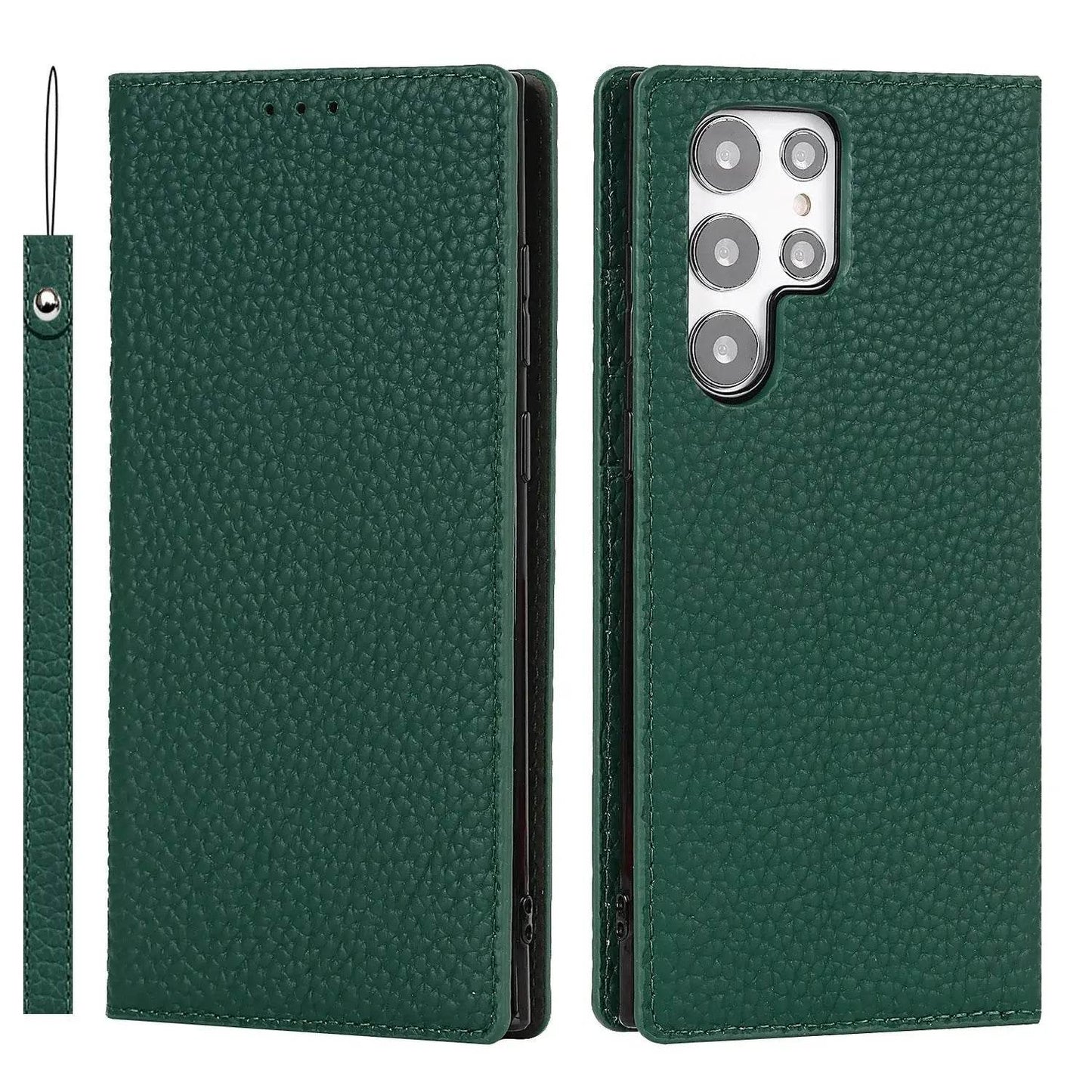 Loja Manuel Coelho Litchi Texture Phone Case for S24 Ultra