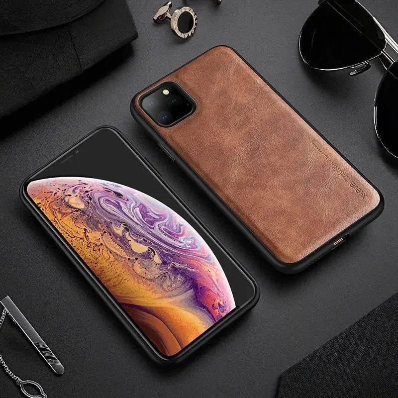 Loja Manuel Coelho Luxury Leather Pattern Phone Case for iPhone