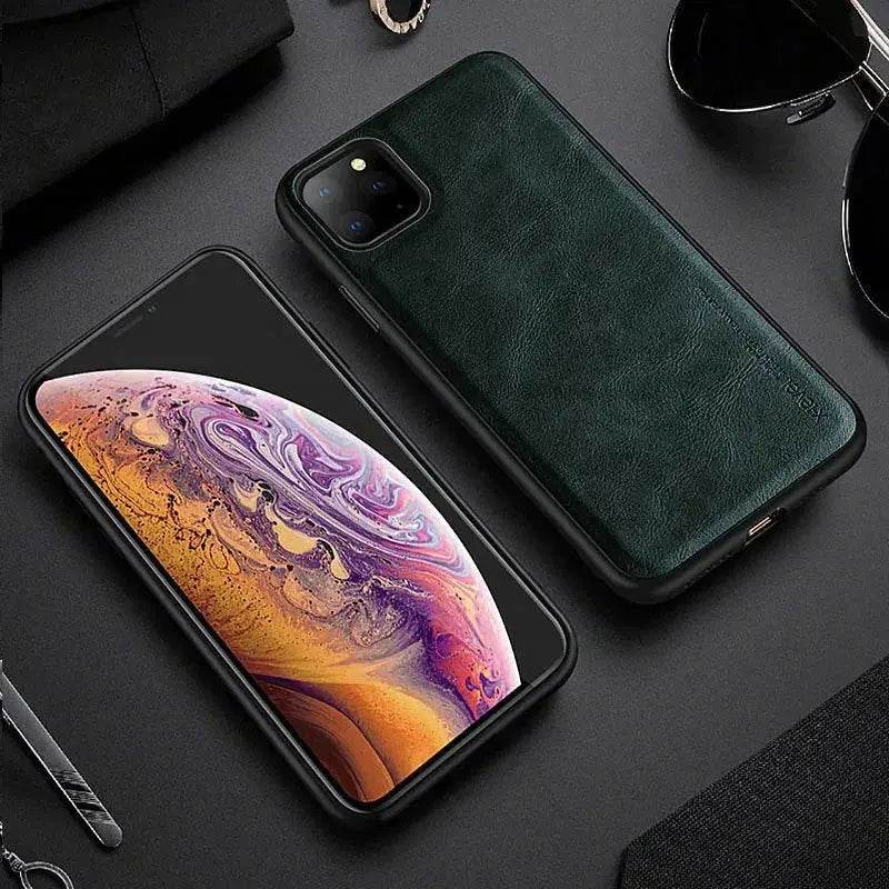 Loja Manuel Coelho Luxury Leather Pattern Phone Case for iPhone