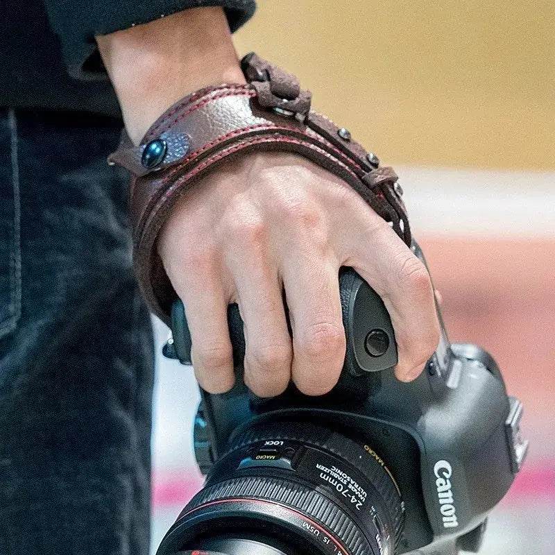 Premium Leather Wristband for Camera by Loja Manuel Coelho