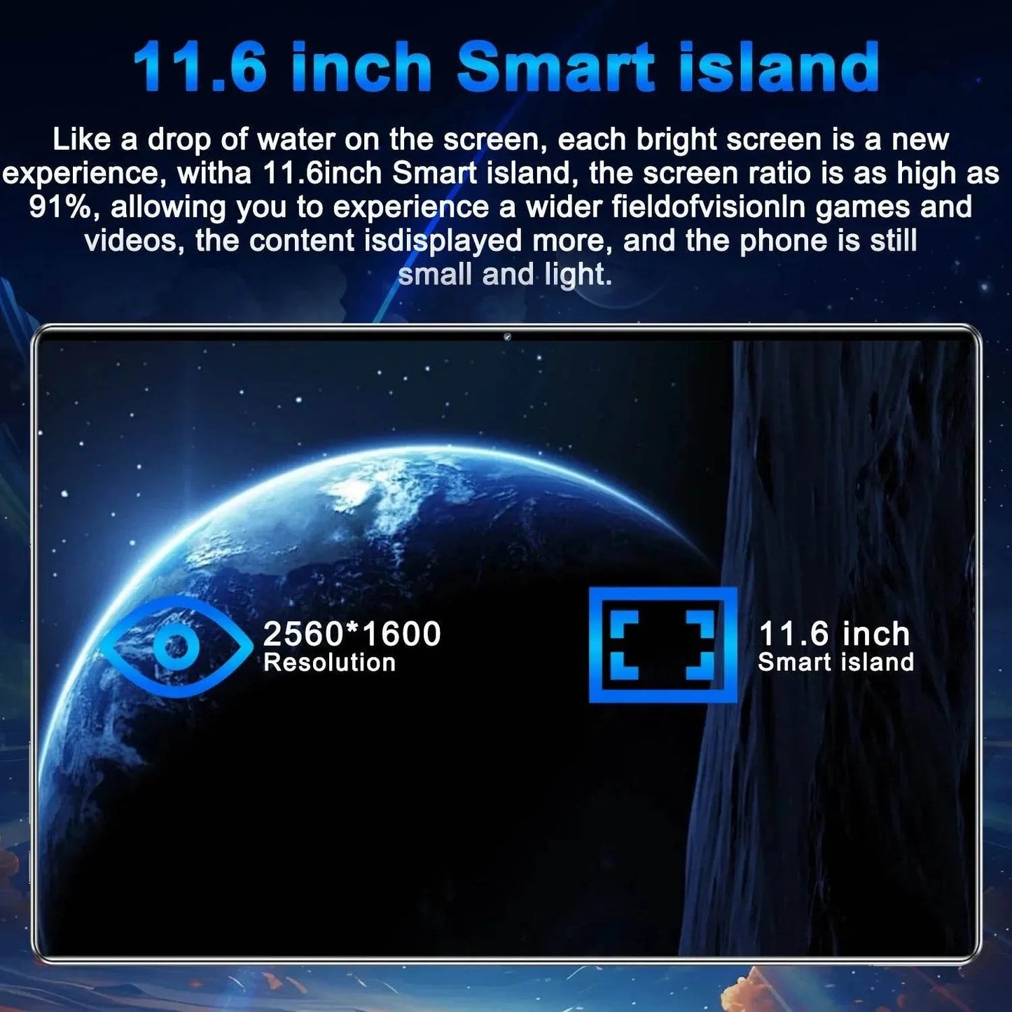 Tablet Android 2025 5G 13.0 Brand New 11.6 inch 16GB RAM 1TB