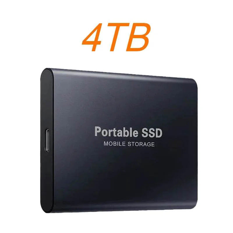 Portable SSD 1TB 2TB High Speed External Hard Drive USB3.1 Type-C Interface