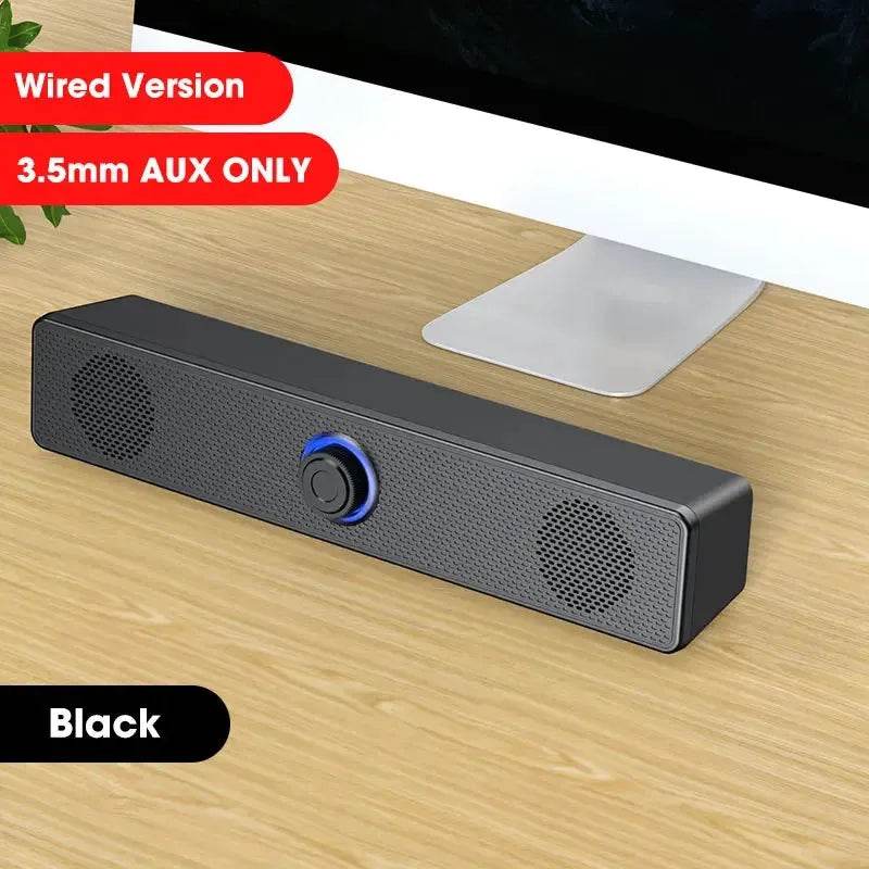 PC Soundbar Wireless Bluetooth Speaker, USB Powered for TV